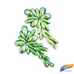 Color AB Resin Stone Motif Applique (sold by pair), NAS-002