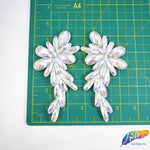 Color AB Resin Stone Motif Applique (sold by pair), NAS-002