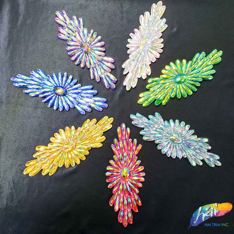 Color AB Resin Stone Motif Applique, NAS-003
