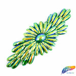 Color AB Resin Stone Motif Applique, NAS-003