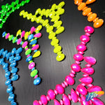 Neon Resin Stone Motif Necklace Applique, NAS-004