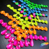 Neon Resin Stone Motif Necklace Applique, NAS-004