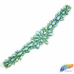 Color AB Resin Stone Motif Belt Applique, NAS-026