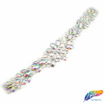 Color AB Resin Stone Motif Belt Applique, NAS-026