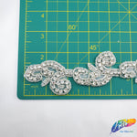 1 3/4" Beaded Crystal Rhinestone Trim (sold by yard piece), BRT-043