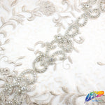 2 1/4” Beaded Rhinestone Trim (sold by yard piece), BRT-013