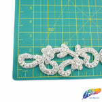 2 1/4” Beaded Rhinestone Trim (sold by yard piece), BRT-013