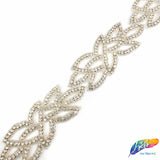 2 1/4” Beaded Rhinestone Trim (sold by yard piece), BRT-020