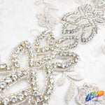2 1/4” Beaded Rhinestone Trim (sold by yard piece), BRT-020