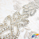 2 1/4” Beaded Rhinestone Trim (sold by yard piece), BRT-020