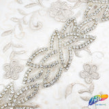 2 1/4” Beaded Rhinestone Trim (sold by yard piece), BRT-020
