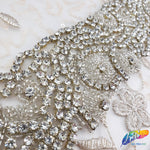2 1/4” Beaded Rhinestone Trim (sold by yard piece), BRT-030