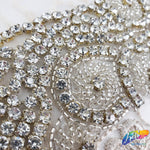 2 1/4” Beaded Rhinestone Trim (sold by yard piece), BRT-030