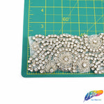 2 1/4” Beaded Rhinestone Trim (sold by yard piece), BRT-030