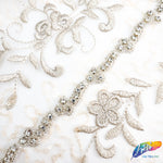 1/2” Beaded Rhinestone Trim (sold by yard piece), BRT-002