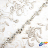 1/2” Beaded Rhinestone Trim (sold by yard piece), BRT-002