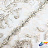 1/2” Marquise Beaded Rhinestone Trim (sold by yard piece), BRT-001