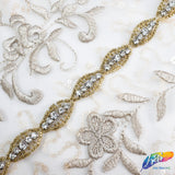 1/2” Marquise Beaded Rhinestone Trim (sold by yard piece), BRT-001