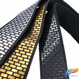 1 1/2" Elastic Trim with Metallic Rectangle Sequins, EST-004
