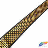 1 1/2" Elastic Trim with Metallic Rectangle Sequins, EST-004