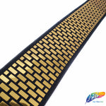 1 1/2" Elastic Trim with Metallic Rectangle Sequins, EST-004