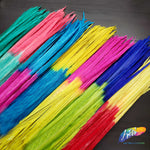 18-22" 2-tone Bleached Dyed Ringneck Pheasant Tails