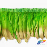 6-8" Goose Fringe with Metallic Tips (1 Yard)