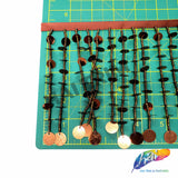 5" Beaded Sequin Fringe, BSF-001