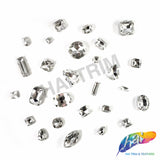 12mm Crystal Square Sew-on Rhinestone w/ Metal Setting