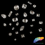 7x15mm Crystal Cateye Sew-on Rhinestone w/ Metal Setting