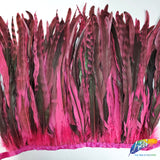 14-16" Natural Dyed Chinchilla Coque Fringe