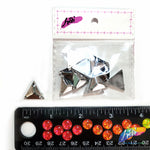 Metallic Silver Resin Stones
