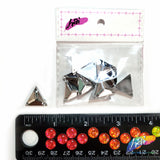 Metallic Silver Resin Stones