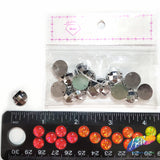 Metallic Silver Resin Stones