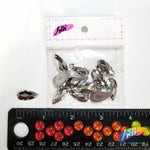 Metallic Silver Resin Stones