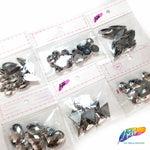 Metallic Silver Resin Stones