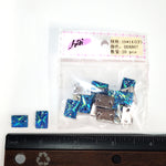 Royal Blue AB Meteorite Textured Resin Stones, #07