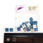 Royal Blue AB Meteorite Textured Resin Stones, #07
