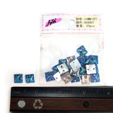 Royal Blue AB Meteorite Textured Resin Stones, #07