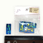 Royal Blue AB Meteorite Textured Resin Stones, #07
