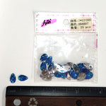 Royal Blue AB Meteorite Textured Resin Stones, #07