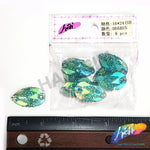 Aqua AB Meteorite Textured Resin Stones, #05