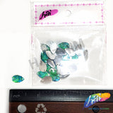 Aqua AB Meteorite Textured Resin Stones, #05