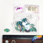 Aqua AB Meteorite Textured Resin Stones, #05