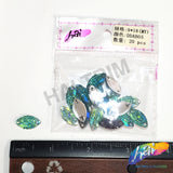 Aqua AB Meteorite Textured Resin Stones, #05