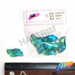 Aqua AB Meteorite Textured Resin Stones, #05