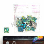 Aqua AB Meteorite Textured Resin Stones, #05