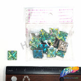 Aqua AB Meteorite Textured Resin Stones, #05