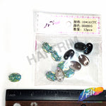 Aqua AB Meteorite Textured Resin Stones, #05