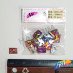Red Fuchsia AB Meteorite Textured  Resin Stones, #04